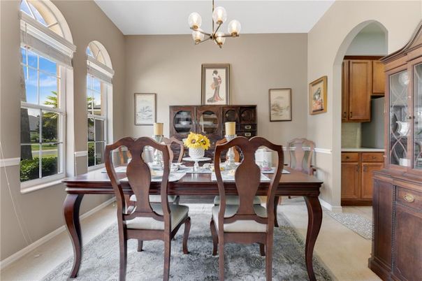 Chandelier, Dining room, Interior