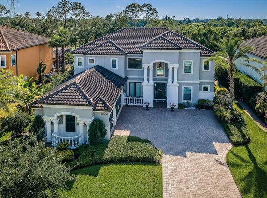Backyard, Exterior, Facade, Mediterranean