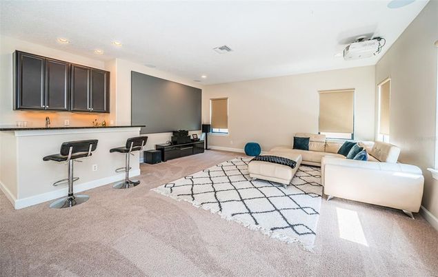 Interior, Living room, Recessed Lighting