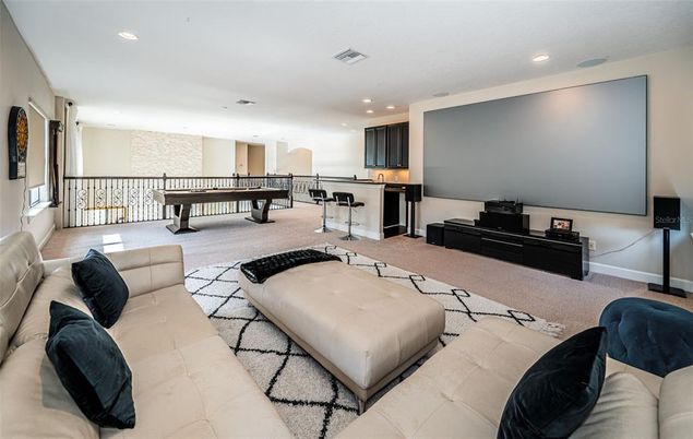 Game Room, Interior, Kitchen, Living room, Recessed Lighting