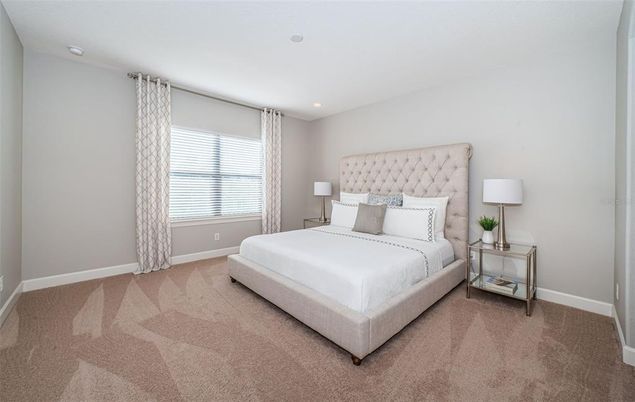 Bedroom, Interior, Recessed Lighting