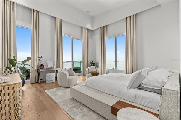 Bedroom, Interior, Water, Wood Texture Flooring