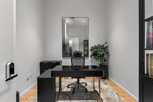 Home Office, Interior, Wood Texture Flooring