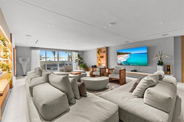 Interior, Living room, Recessed Lighting