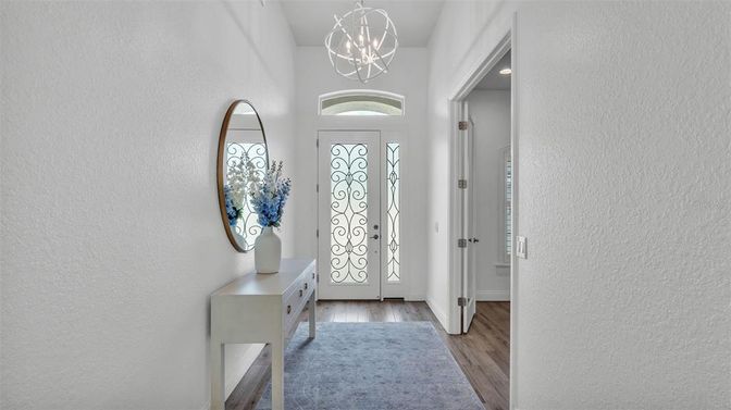 Chandelier, Interior, Pendant Lights, Wood Texture Flooring