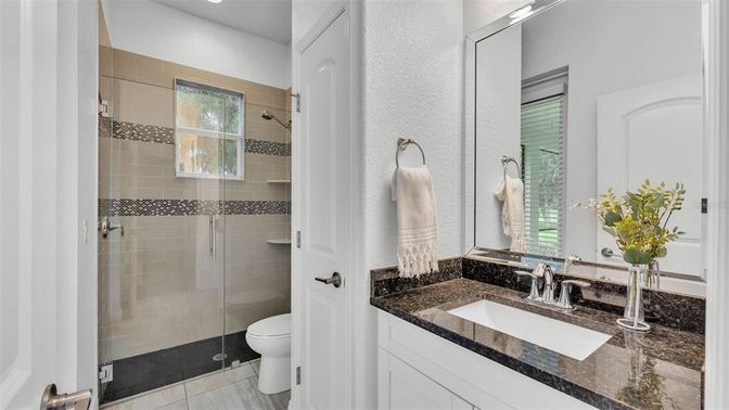 Bathroom, Glass Shower, Interior