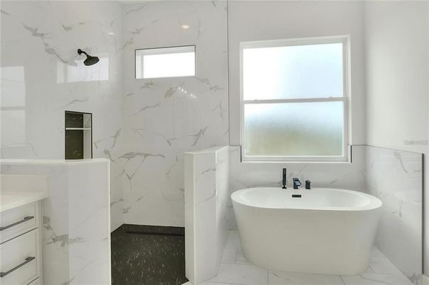 Bathroom, Free Standing Baths, Interior, Marble, Marble Walls