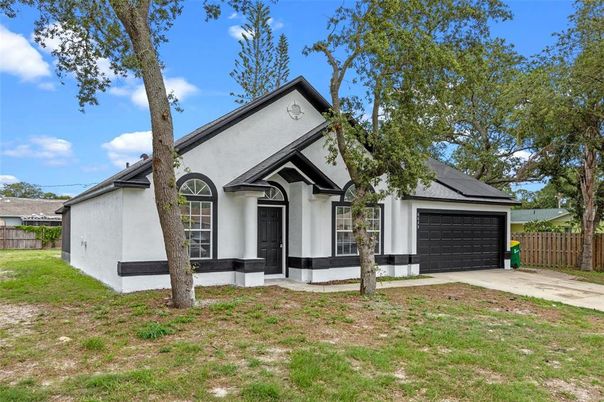 Attached, Backyard, Exterior, Facade, Solar Panels, Ranch