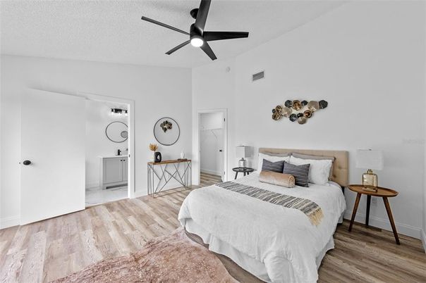 Bedroom, Interior, Wood Texture Flooring