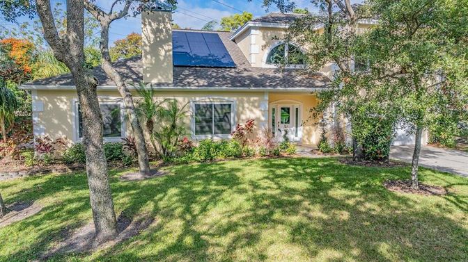 Exterior, Facade, Solar Panels, French Provincial