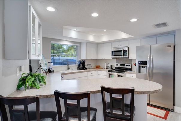 Interior, Kitchen, Recessed Lighting, Stainless Steel Appliances