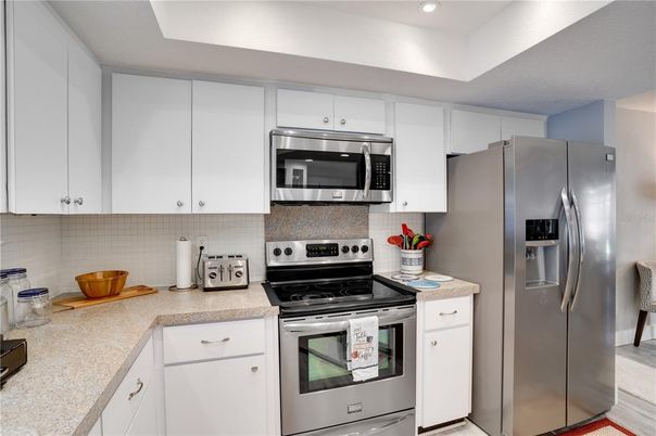 Interior, Kitchen, Recessed Lighting, Stainless Steel Appliances