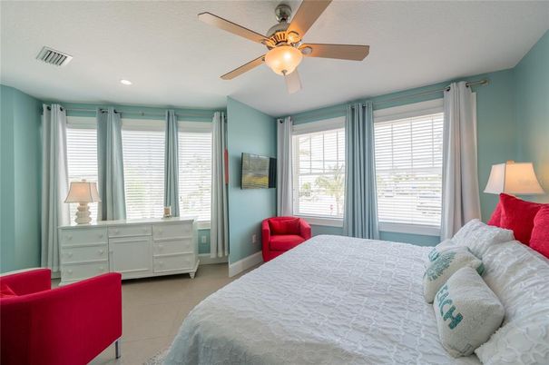 Bedroom, Interior, Recessed Lighting