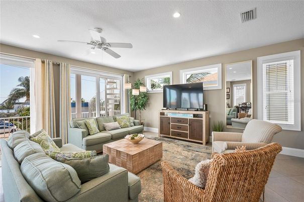 Interior, Living room, Recessed Lighting