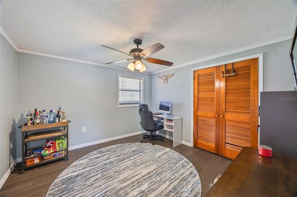 Bedroom, Home Office, Interior, Wood Texture Flooring