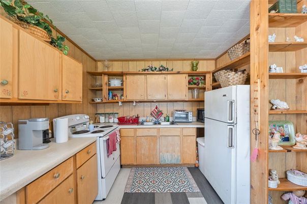 Interior, Kitchen, Wood Texture Flooring