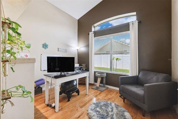 Home Office, Interior, Wood Texture Flooring