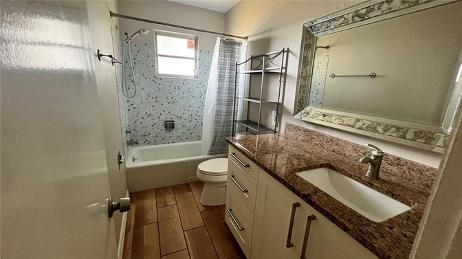 Bathroom, Interior, Wood Texture Flooring