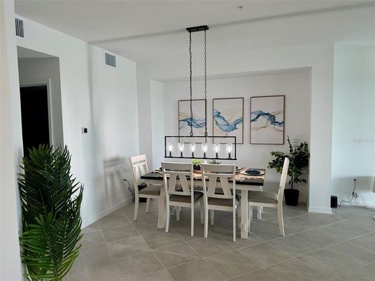 Dining room, Interior, Pendant Lights