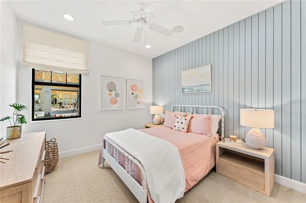 Bedroom, Interior, Recessed Lighting