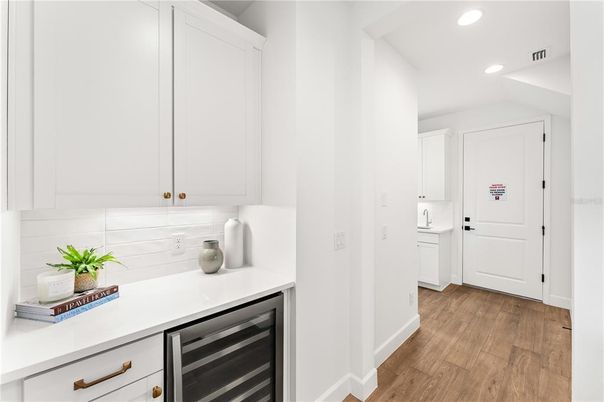 Interior, Recessed Lighting, Stainless Steel Appliances, Wood Texture Flooring