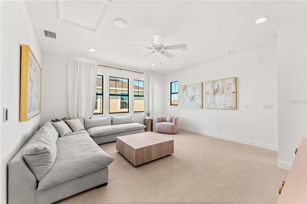 Interior, Living room, Recessed Lighting