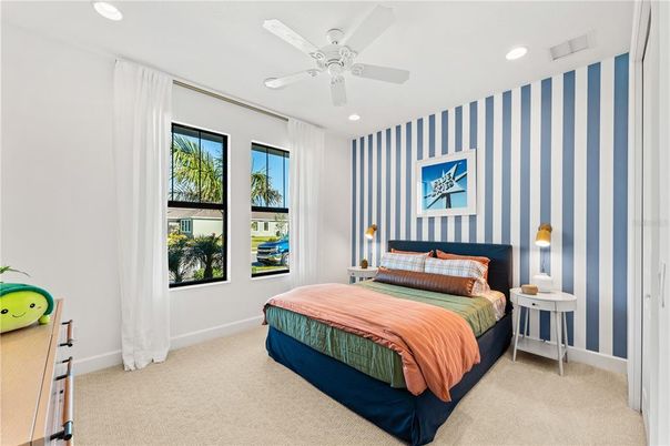 Bedroom, Interior, Recessed Lighting