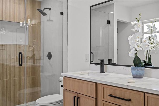 Bathroom, Glass Shower, Interior