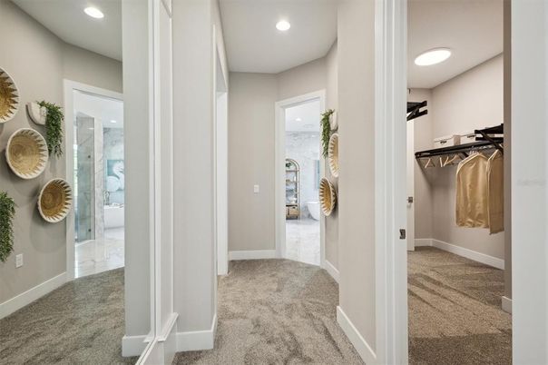 Bathroom, Interior, Recessed Lighting, Walk-in Closets