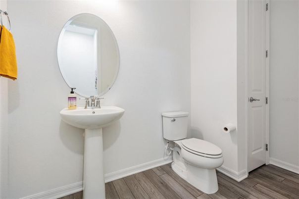 Bathroom, Interior, Wood Texture Flooring