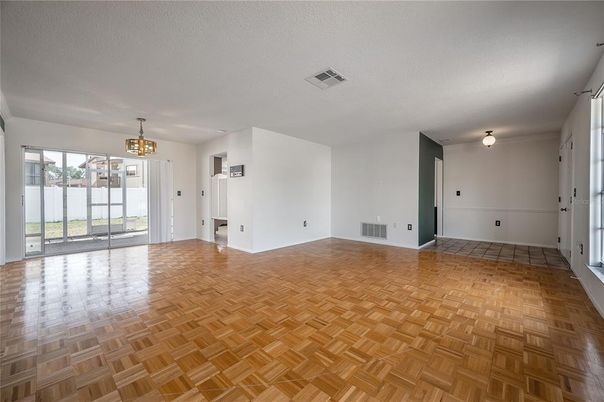 Empty room, Interior, Wood Texture Flooring