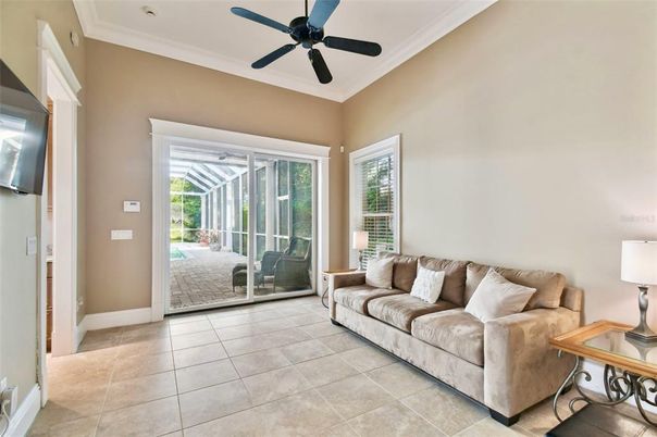 Interior, Living room, Recessed Lighting, Sun Room