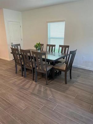 Dining room, Interior, Wood Texture Flooring