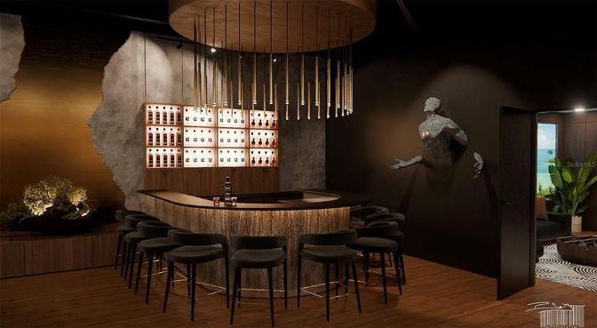 Interior, Pendant Lights, Wood Texture Flooring