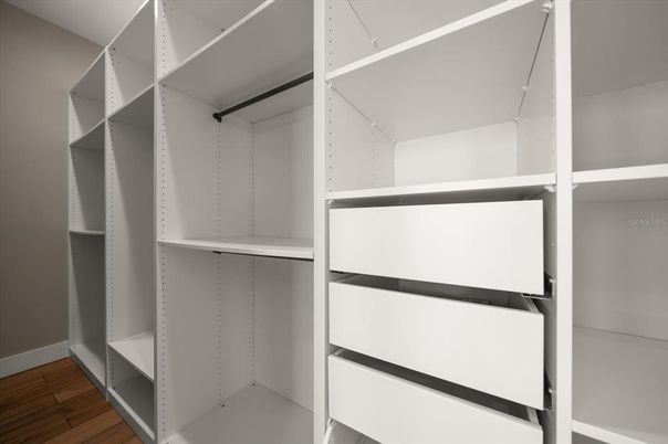 Interior, Walk-in Closets, Wood Texture Flooring