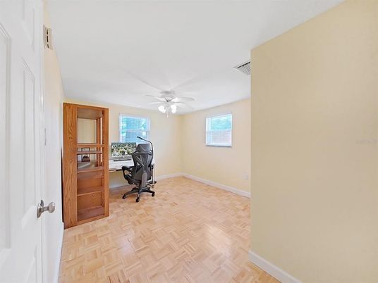 Home Office, Interior, Wood Texture Flooring