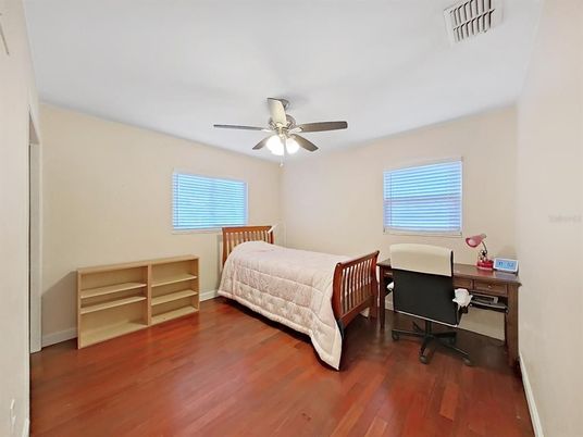Bedroom, Home Office, Interior, Wood Texture Flooring
