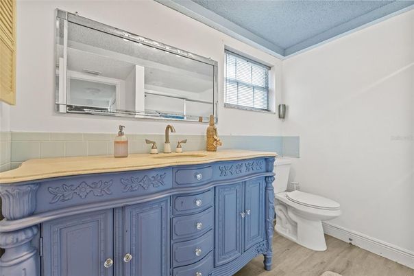 Bathroom, Interior, Wood Texture Flooring