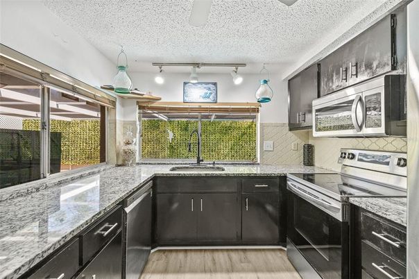 Interior, Kitchen, Wood Texture Flooring