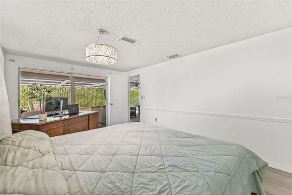 Bedroom, Chandelier, Interior