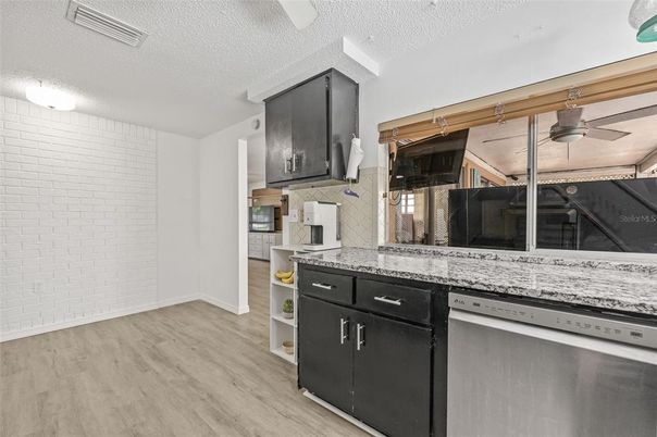 Interior, Kitchen, Wood Texture Flooring