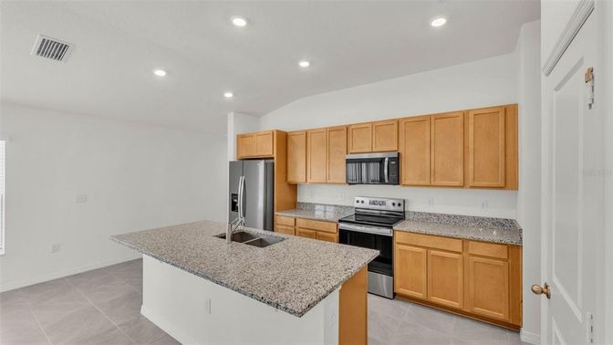 Interior, Kitchen, Recessed Lighting, Stainless Steel Appliances