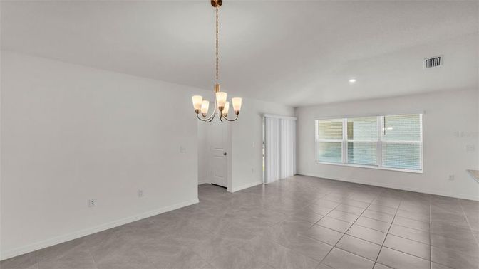 Chandelier, Empty room, Interior, Recessed Lighting
