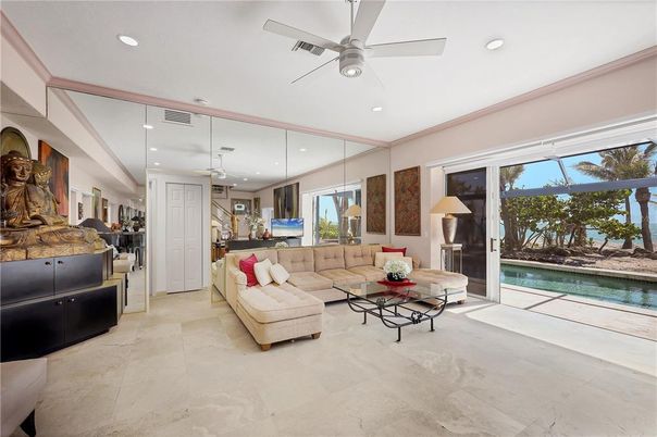 Interior, Living room, Recessed Lighting