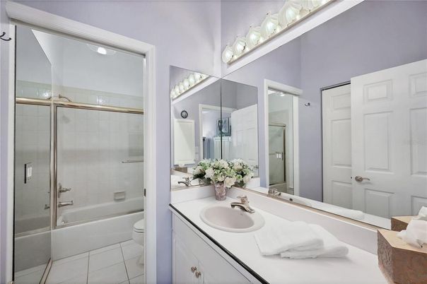 Bathroom, Dual Sink Vanities, Glass Shower, Interior