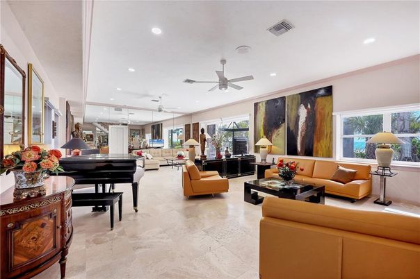 Interior, Living room, Piano, Recessed Lighting