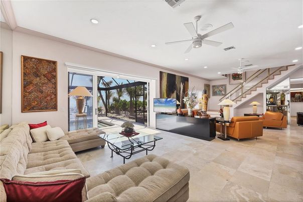 Interior, Living room, Recessed Lighting
