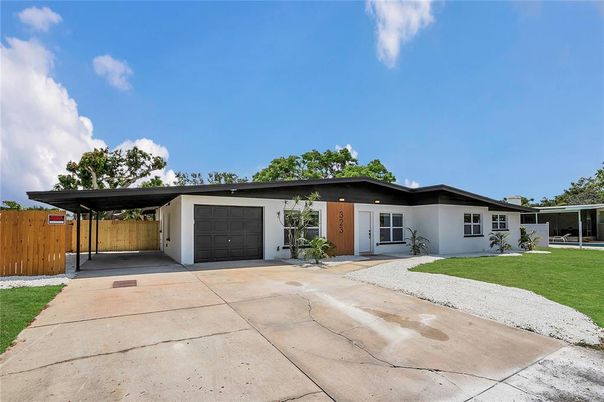 Attached, Backyard, Exterior, Facade, Ranch