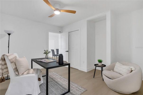 Home Office, Interior, Wood Texture Flooring