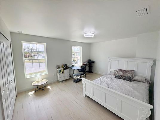 Bedroom, Interior, Wood Texture Flooring